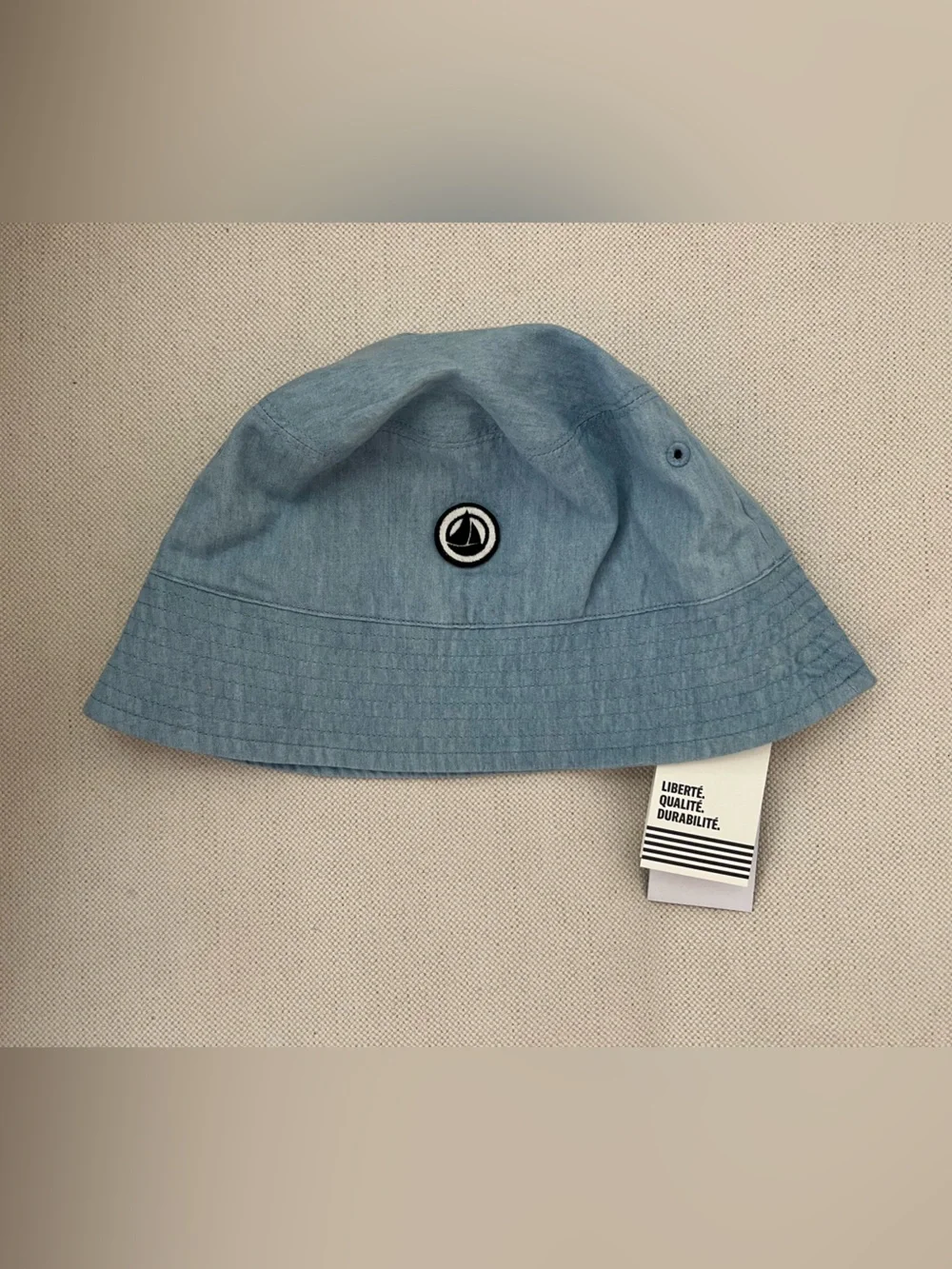 Petit Bateau Summer Bucket Hat with Logo 5-6 Year Old